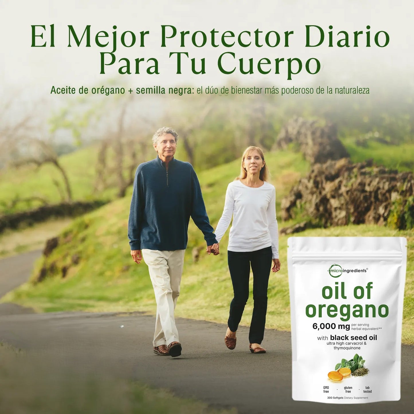 Aceite de Orégano - El Antibiótico Natural Más Poderoso (60 cápsulas)