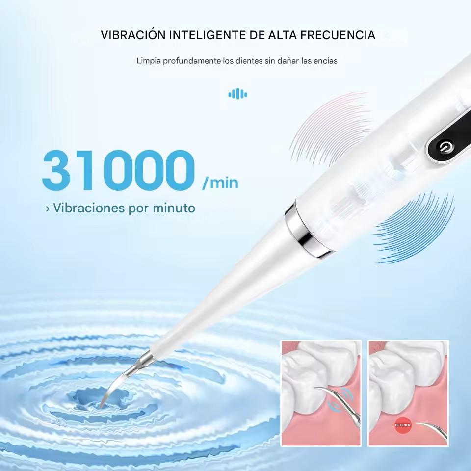 UltraDent Pro™ (2 en 1)- Remueve placa y manchas desde casa — sin pagar de más en el dentista.