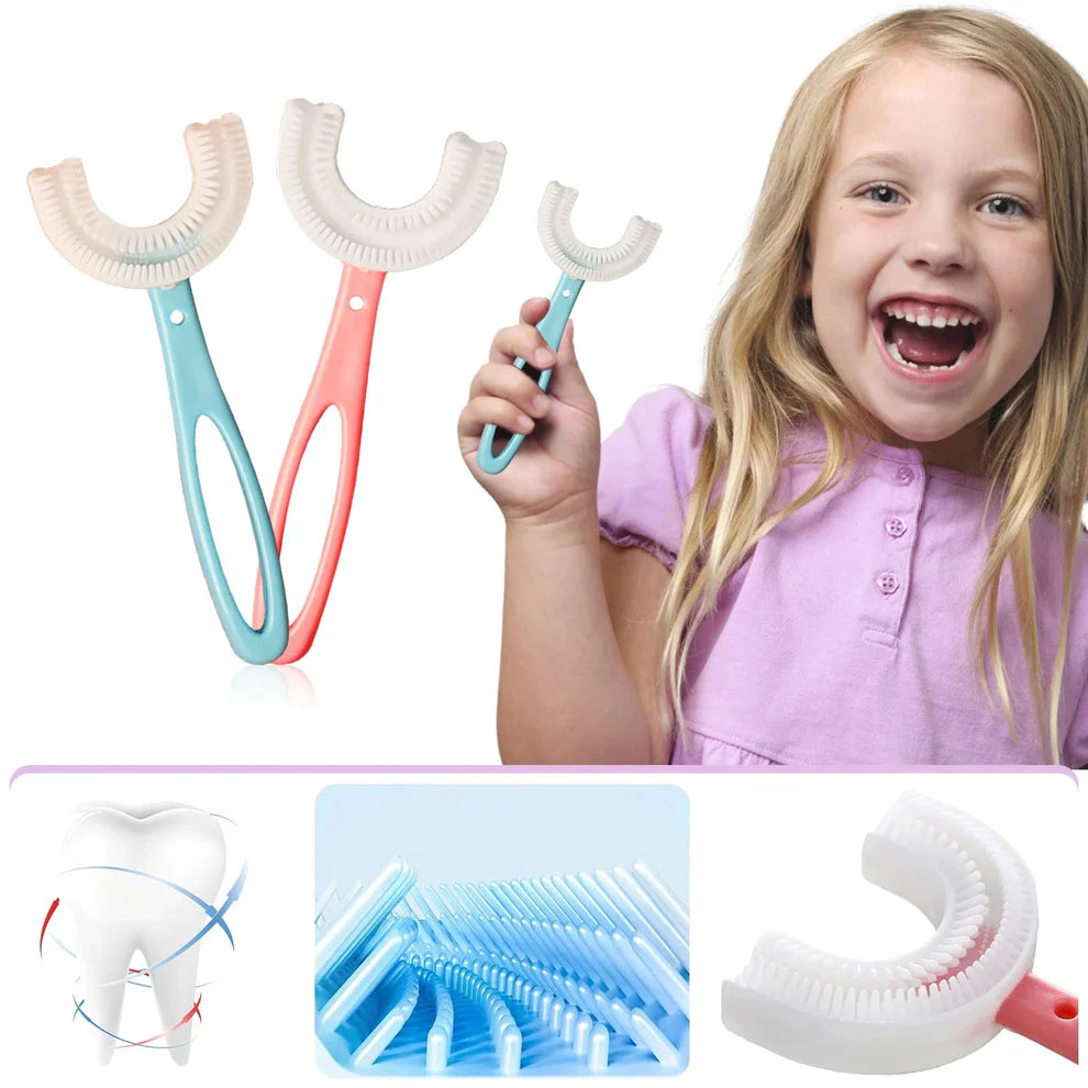 Cepillo Dental para Niños en Forma de U (2x1)
