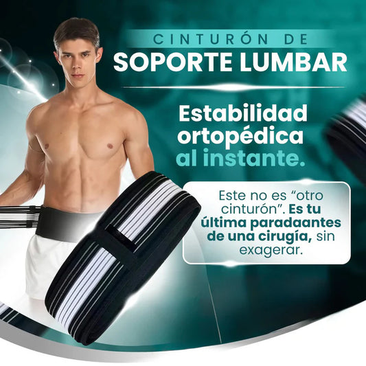 🧘‍♂️Cinturón Lumbar Ortopédico Ajustable – Alivio y soporte donde más lo necesitas