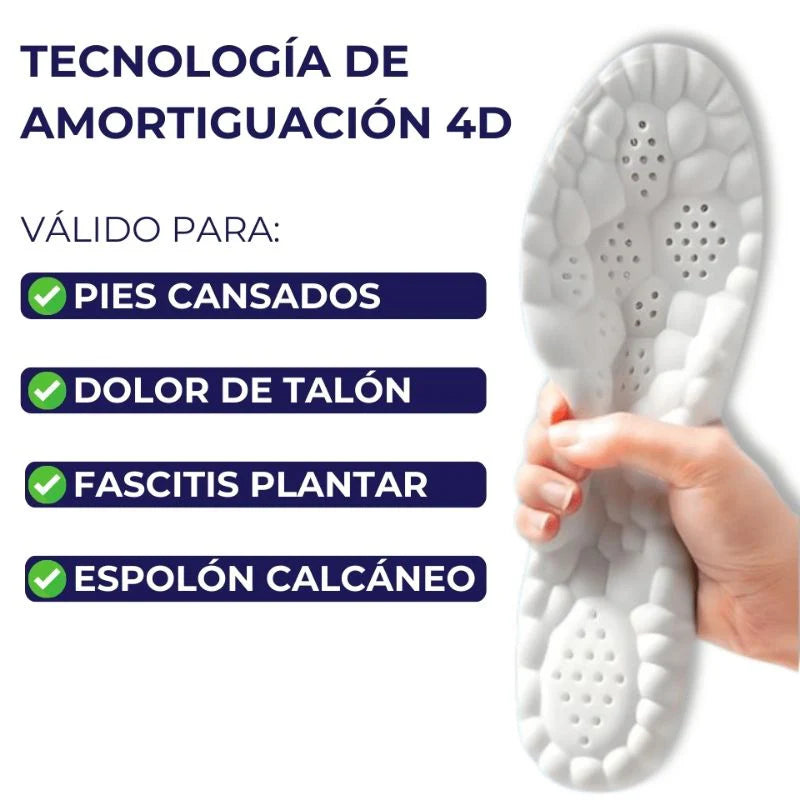 Plantillas con Tecnología Air4D™ - El alivio que tus pies, tus rodillas y tu espalda te están pidiendo