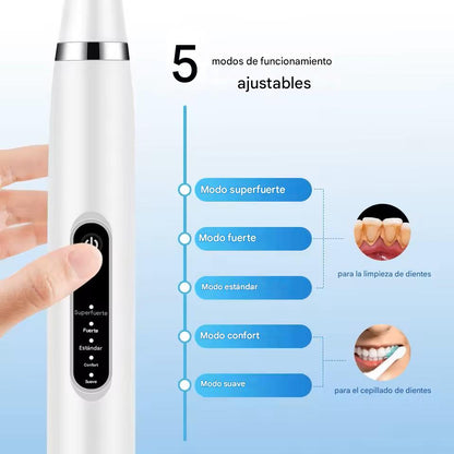 UltraDent Pro™ (2 en 1)- Remueve placa y manchas desde casa — sin pagar de más en el dentista.