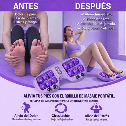 RelaxFoot Pro™ – Rodillo Masajeador de Pies Portátil para Dolor, Relajación y Circulación