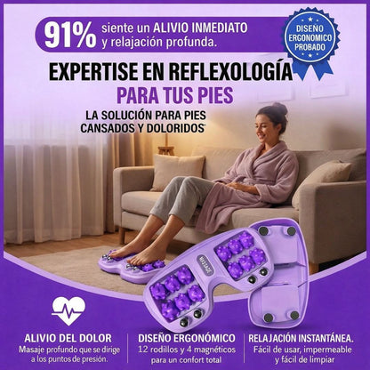 RelaxFoot Pro™ – Rodillo Masajeador de Pies Portátil para Dolor, Relajación y Circulación
