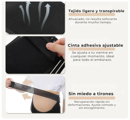 Cinturón para embarazo - Alivio Inmediato del Dolor Lumbar y Pélvico