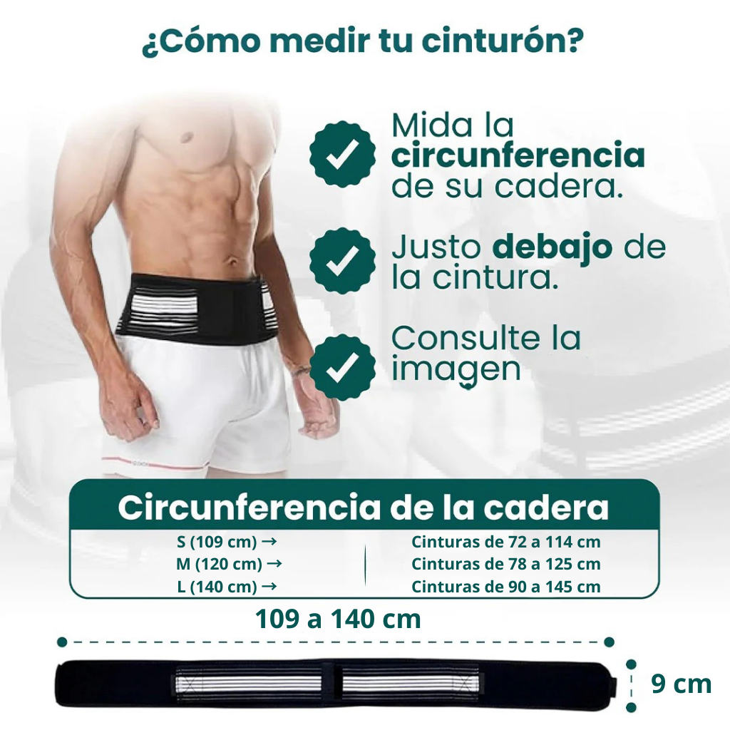 🧘‍♂️Cinturón Lumbar Ortopédico Ajustable – Alivio y soporte donde más lo necesitas