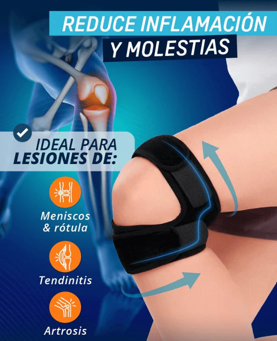 Menisquera Doble Negra – Soporte confiable para cada movimiento (OFERTA 2x1)