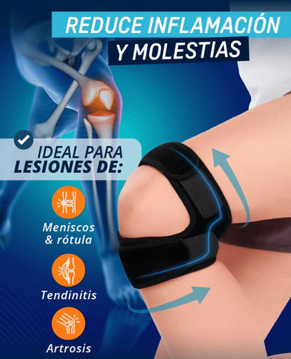 Menisquera Doble Negra – Soporte confiable para cada movimiento (OFERTA 2x1)