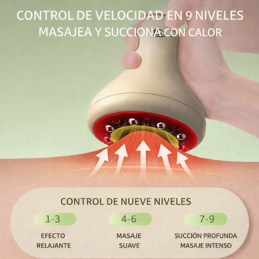 Masajeador Anticelulítico por Succión y Calor - Piel Firme desde casa