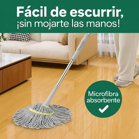 SpinMop™ – Trapeador de Escurrido Rápido y Manos Secas