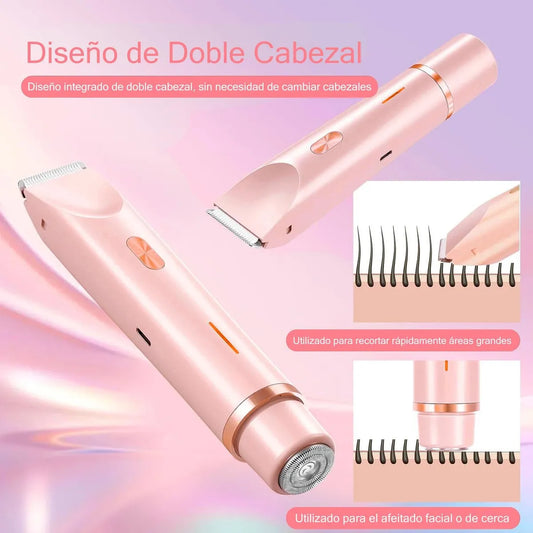Depiladora Corporal y Facial 2 en 1 Portatil – Rápido, sin dolor y sin irritación