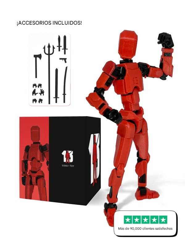 Figura Articulada 3D para Armar – Kit Creativo con Accesorios y Movimiento Realista