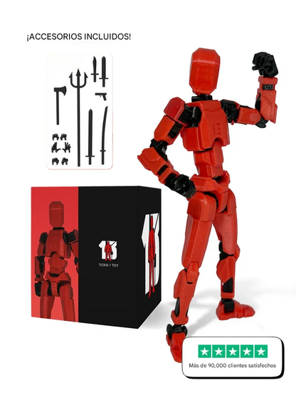 Figura Articulada 3D para Armar – Kit Creativo con Accesorios y Movimiento Realista