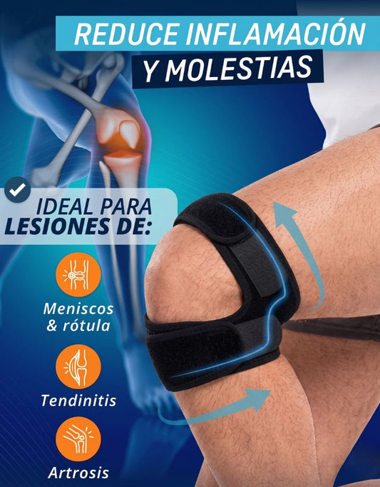 Menisquera Doble Negra – Soporte confiable para cada movimiento (OFERTA 2x1)