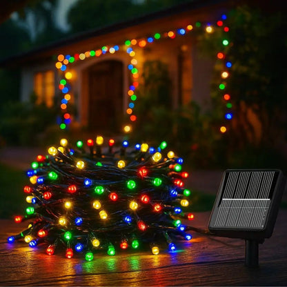 Luces Navideñas Solares 8 metros - ✨¡Iluminá tu Navidad sin gastar en luz!✨