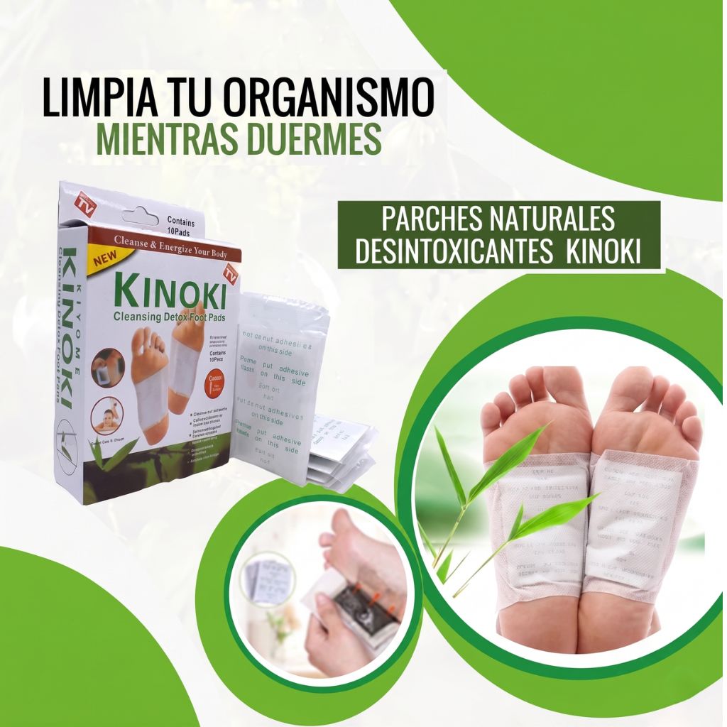 Parches KINOKI Desintoxicantes y Circulatorios