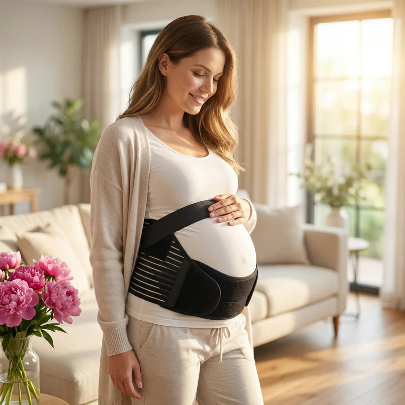Cinturón para embarazo - Alivio Inmediato del Dolor Lumbar y Pélvico