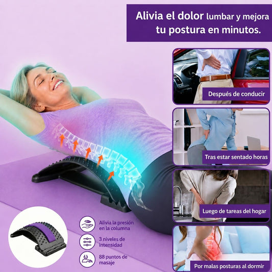 Descompresor Lumbar Pro™ - Endereza, estira y descomprime tu columna en minutos